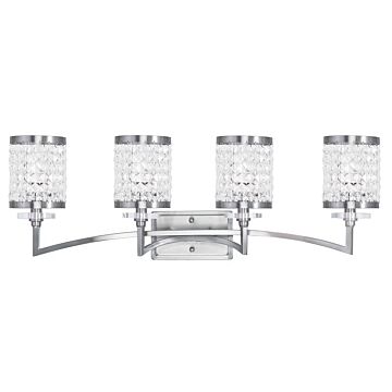 Grammercy 4-Light Bathroom Vanity Light in Brushed Nickel