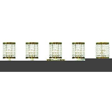 Grammercy 5-Light Bathroom Vanity Light in Hand Applied Palacial Bronze