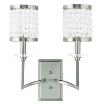 Grammercy 2-Light Wall Sconce in Brushed Nickel