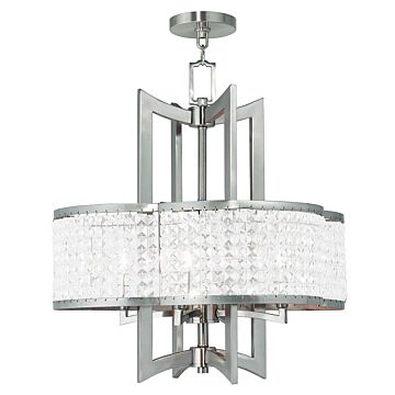 Grammercy 4-Light Chandelier in Brushed Nickel