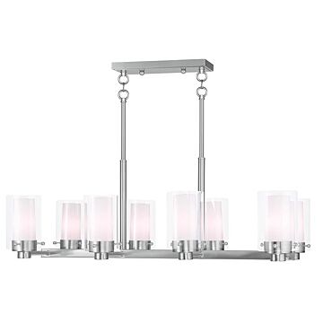 Manhattan 8-Light Chandelier in Brushed Nickel