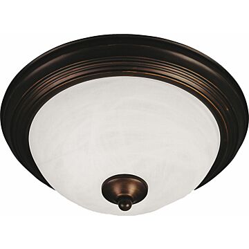 Essentials   584x Three Light Flush Mount in Oil Rubbed Bronze by Maxim