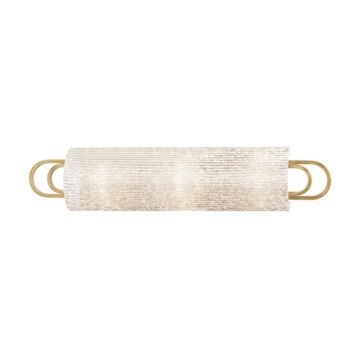 Buckley Three Light Bath Bracket in Aged Brass by Hudson Valley