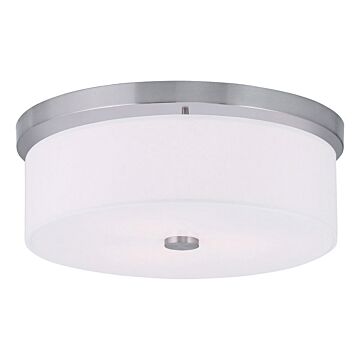 Meridian 3-Light Ceiling Mount in Brushed Nickel