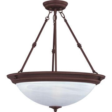 Essentials   584x Three Light Pendant in Oil Rubbed Bronze by Maxim