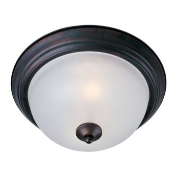 Essentials   584x Two Light Flush Mount in Oil Rubbed Bronze by Maxim
