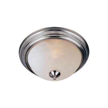 Essentials   584x Two Light Flush Mount in Satin Nickel by Maxim
