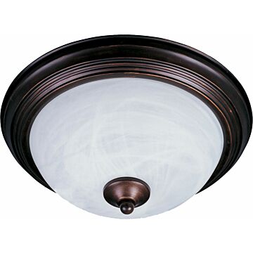 Essentials   584x Two Light Flush Mount in Oil Rubbed Bronze by Maxim
