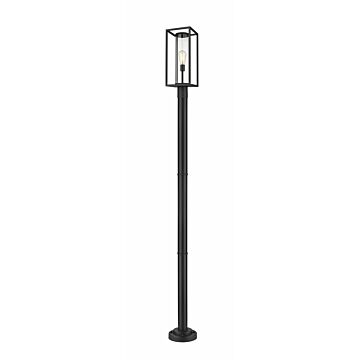 Z-Lite Dunbroch 1-Light Outdoor Post Mounted Fixture Light In Black