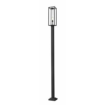 Z-Lite Dunbroch 1-Light Outdoor Post Mounted Fixture Light In Black