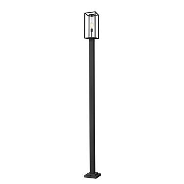 Z-Lite Dunbroch 1-Light Outdoor Post Mounted Fixture Light In Black
