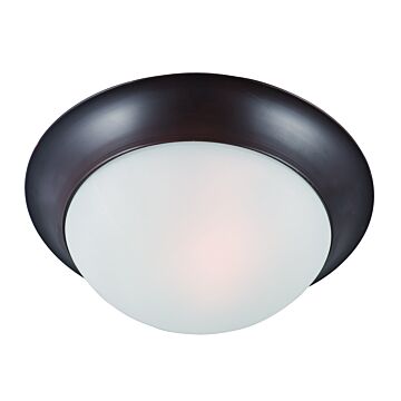 Essentials   585x One Light Flush Mount in Oil Rubbed Bronze by Maxim
