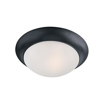 Essentials   585x Three Light Flush Mount in Black by Maxim