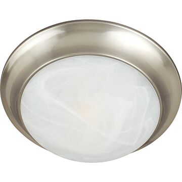 Essentials   585x Three Light Flush Mount in Satin Nickel by Maxim