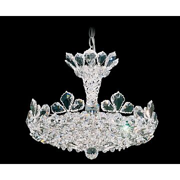 Trilliane Six Light Chandelier in Stainless Steel by Schonbek