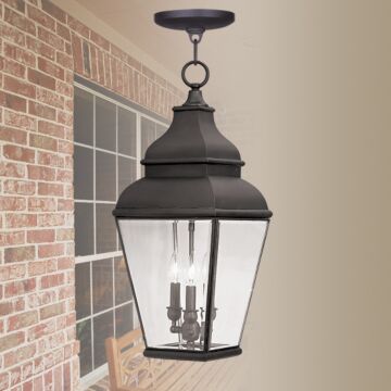 Exeter 3-Light Outdoor Pendant in Bronze
