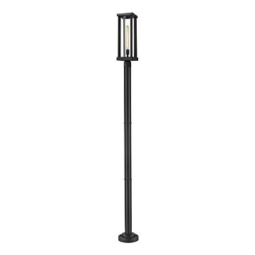 Z-Lite Glenwood 1-Light Outdoor Post Mounted Fixture Light In Black