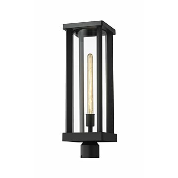 Z-Lite Glenwood 1-Light Outdoor Post Mount Fixture Light In Black