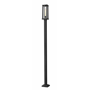 Z-Lite Glenwood 1-Light Outdoor Post Mounted Fixture Light In Black