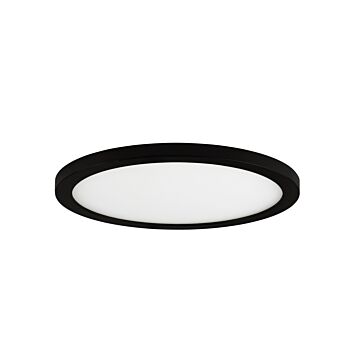 Wafer LED Flush Mount in Black by Maxim