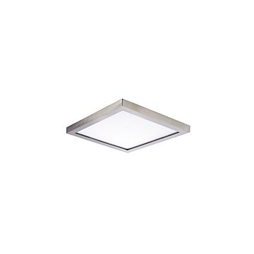 Wafer LED Flush Mount in Satin Nickel by Maxim