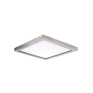 Wafer LED Flush Mount in Satin Nickel by Maxim