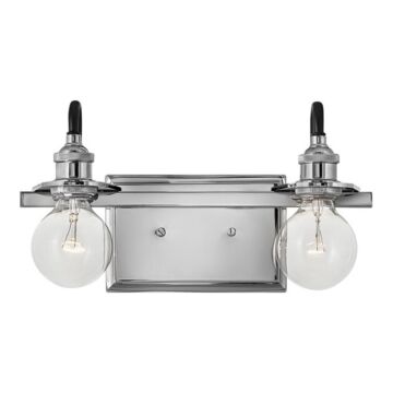Baxter Two Light Bath in Polished Nickel by Hinkley