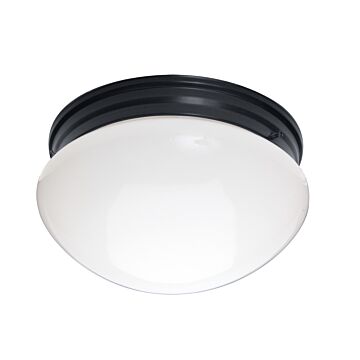 Essentials   588x Two Light Flush Mount in Black by Maxim