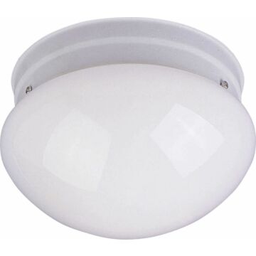 Essentials   588x Two Light Flush Mount in White by Maxim