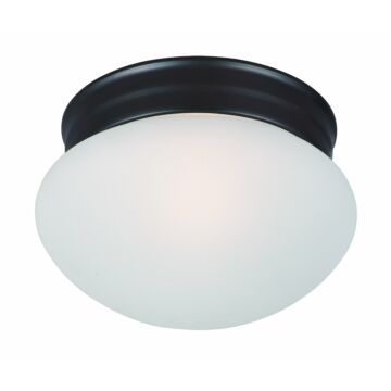Essentials   588x One Light Flush Mount in Oil Rubbed Bronze by Maxim