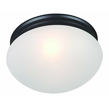 Essentials   588x Two Light Flush Mount in Oil Rubbed Bronze by Maxim