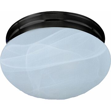 Essentials   588x Two Light Flush Mount in Oil Rubbed Bronze by Maxim