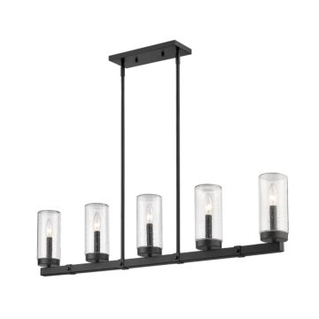 Z-Lite Marlow 5-Light Linear Pendant Light In Matte Black
