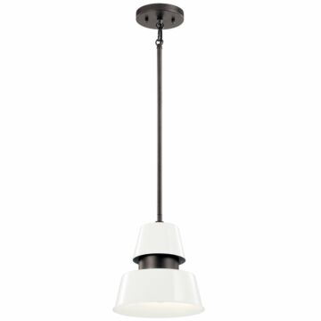Lozano One Light Outdoor Pendant in White by Kichler