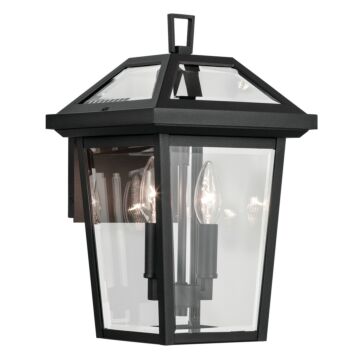 Regence Two Light Outdoor Wall Mount in Textured Black by Kichler