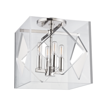  Travis Ceiling Light in Polished Nickel