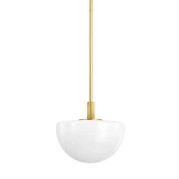 Lethbridge 1-Light Pendant in Aged Brass