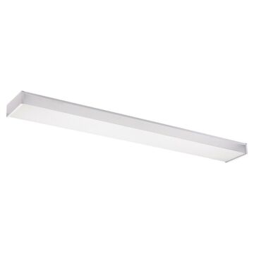 Sea Gull Drop Lens Fluorescent 2 Light 7 Inch Ceiling Light in White