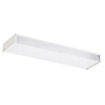 Sea Gull Drop Lens Fluorescent 2 Light 7 Inch Ceiling Light in White