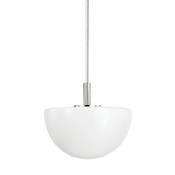 Lethbridge 1-Light Pendant in Polished Nickel