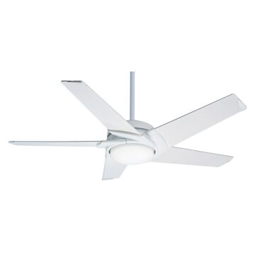 Casablanca Stealth DC 54 Inch Indoor Ceiling Fan in Snow White