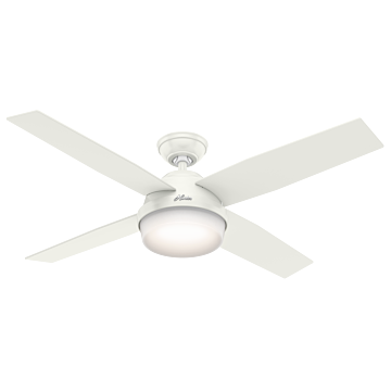Dempsey 52"Ceiling Fan in Fresh White by Hunter