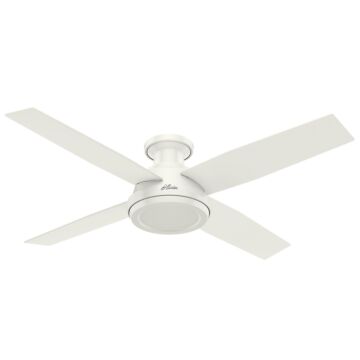 Dempsey 52"Ceiling Fan in Fresh White by Hunter