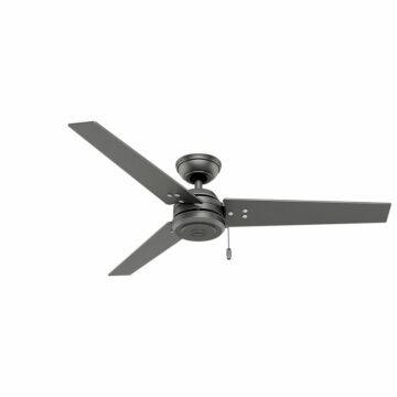 Cassius 52"Ceiling Fan in Matte Silver by Hunter