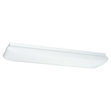 Generation Lighting Fluorescent Ceiling 2-Light 11" Ceiling Light in White