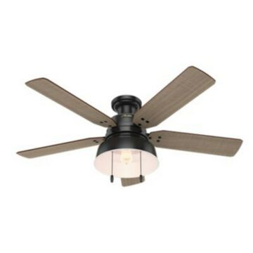 Mill Valley 52"Ceiling Fan in Matte Black by Hunter