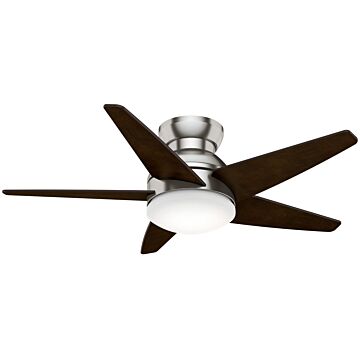 Casablanca Isotope 44 Inch Indoor Flush Mount Ceiling Fan in Brushed Nickel