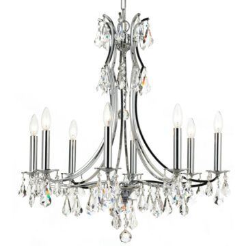 Cedar Eight Light Chandelier in Polished Chrome by Crystorama