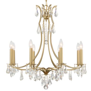 Cedar Eight Light Chandelier in Vibrant Gold by Crystorama