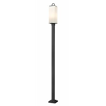 Z-Lite Sana 3-Light Outdoor Post Mounted Fixture Light In Black